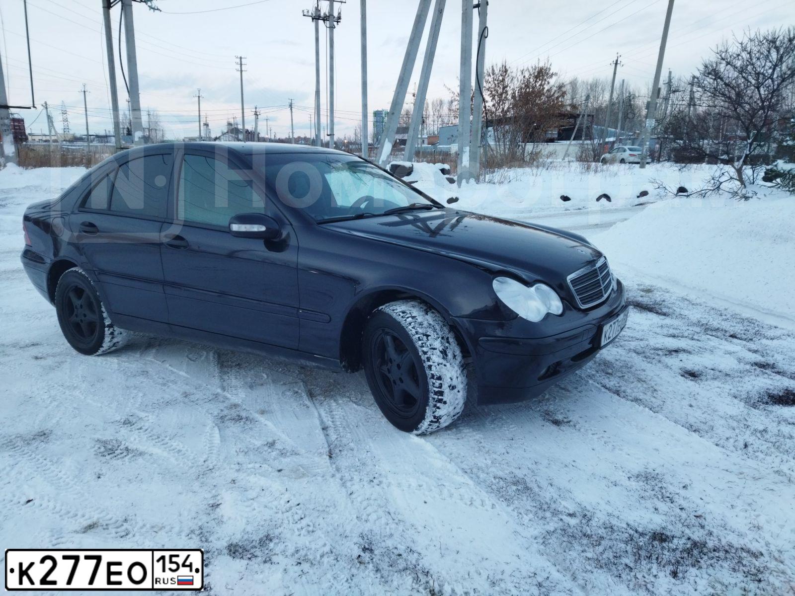 Фото автомобиля MERCEDES C-KLASSE, 2000 — госномер К277ЕО154. Цвет: синий