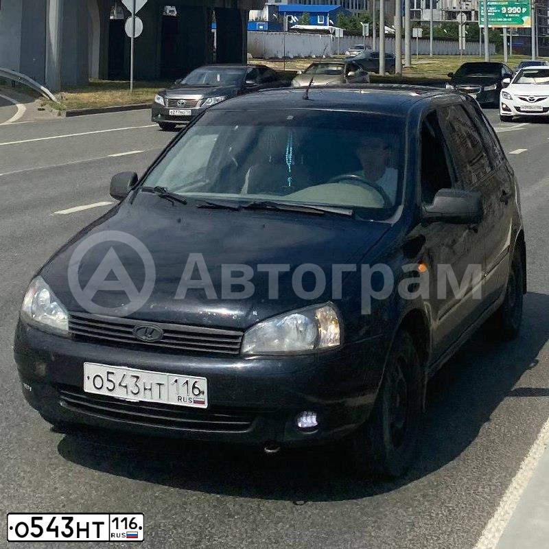 Фото автомобиля LADA 1117 KALINA, 2011 — госномер О543НТ116. Цвет: СИНЕ-ЧЕРНЫЙ