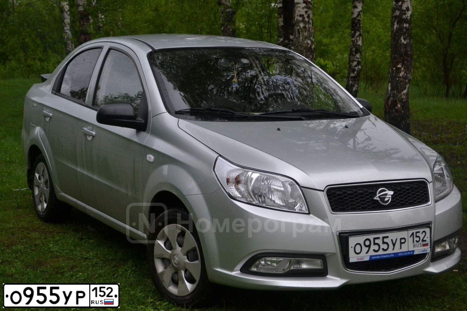 Фото автомобиля RAVON NEXIA R3, 2017 — госномер О955УР152. Цвет: СЕРЕБРИСТЫЙ