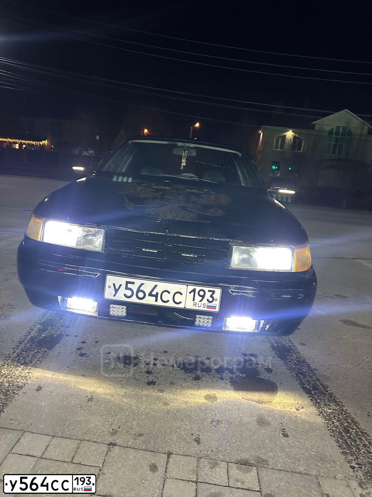 Фото автомобиля LADA 2112, 2005 — госномер У564СС193. Цвет: ЧЕРНЫЙ