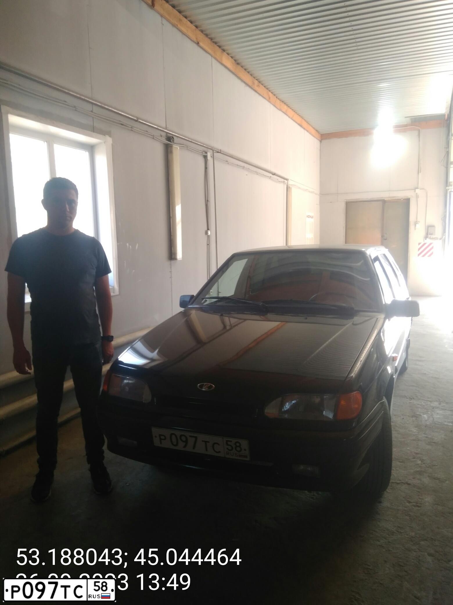 Фото автомобиля LADA 2114 SAMARA, 2013 — госномер Т277АР58. Цвет: Сине-Черный
