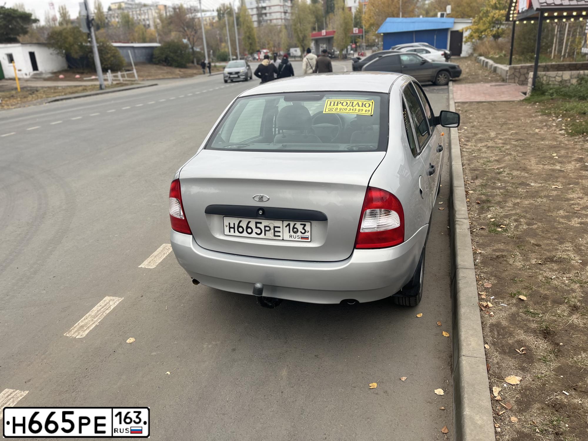 Фото автомобиля LADA 1118 KALINA, 2010 — госномер Н665РЕ163. Цвет: СЕРЕБРИСТЫЙ