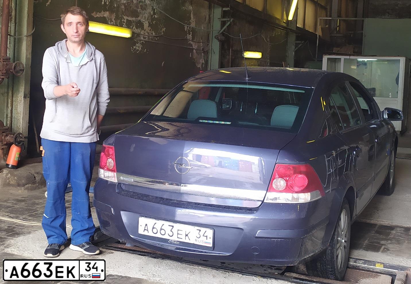 Фото автомобиля OPEL ASTRA, 2008 — госномер Р897КС68. Цвет: ТЕМНО СИНИЙ