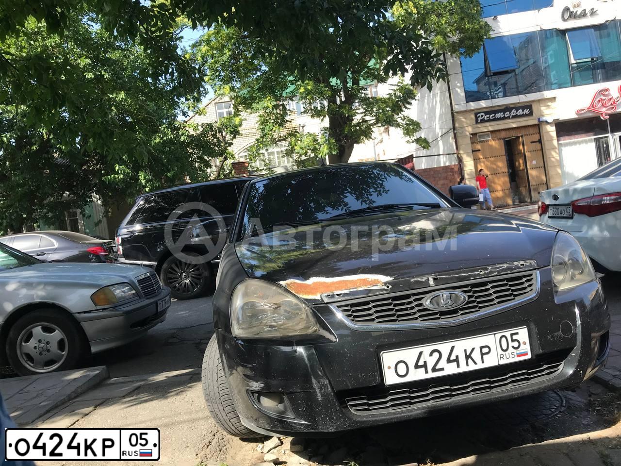Фото автомобиля LADA 2172 PRIORA, 2009 — госномер К989ОК05. Цвет: ТЕМНО ЗЕЛЕНЫЙ
