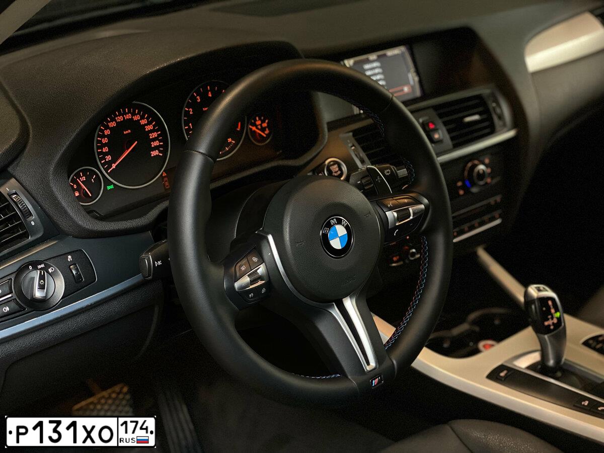Фото автомобиля BMW X3, 2012 — госномер Р777РТ174. Цвет: ЧЕРНЫЙ