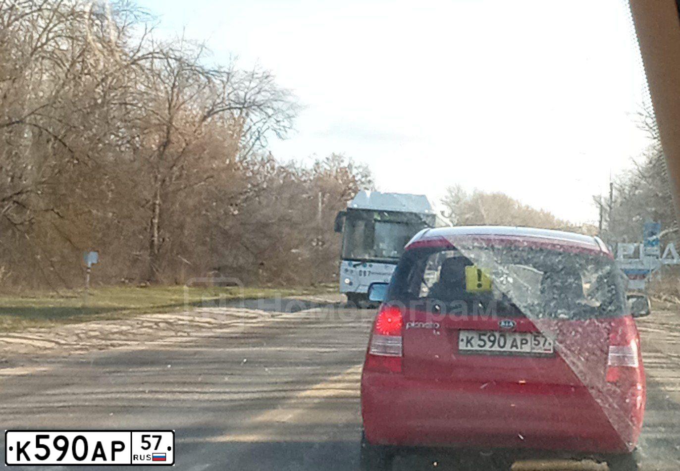 Фото автомобиля KIA PICANTO / MORNING, 2008 — госномер К590АР57. Цвет: АЛЫЙ