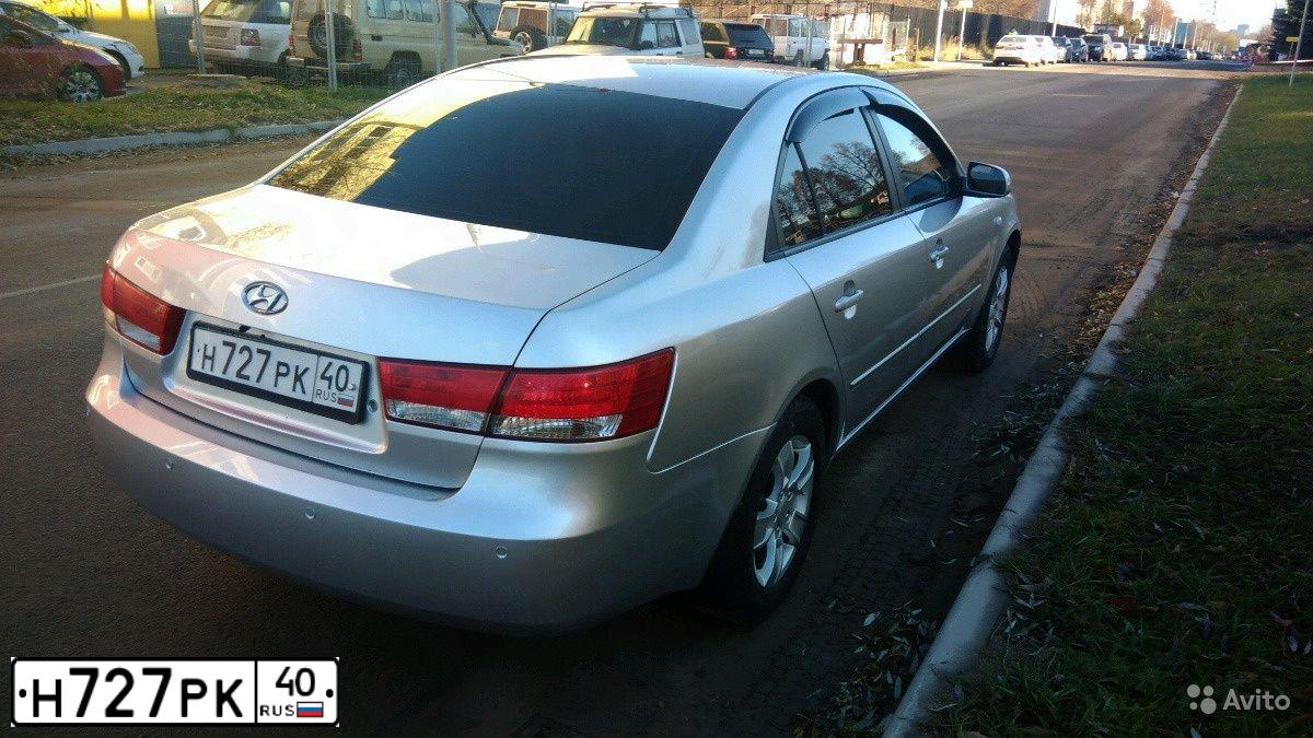 Фото автомобиля HYUNDAI I SONATA, 2007 — госномер А680АА40. Цвет: БЕЛЫЙ