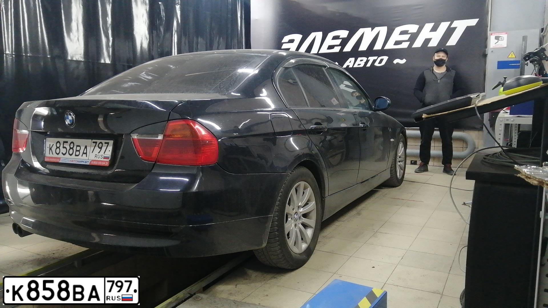 Фото автомобиля BMW SERIE 3, 2008 — госномер Р232УТ71. Цвет: ЧЕРНЫЙ