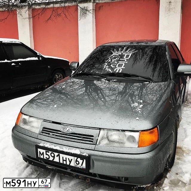 Фото автомобиля LADA 2112, 2007 — госномер Р616ОВ67. Цвет: СРЕДНИЙ СЕРО ЗЕЛ МЕТ