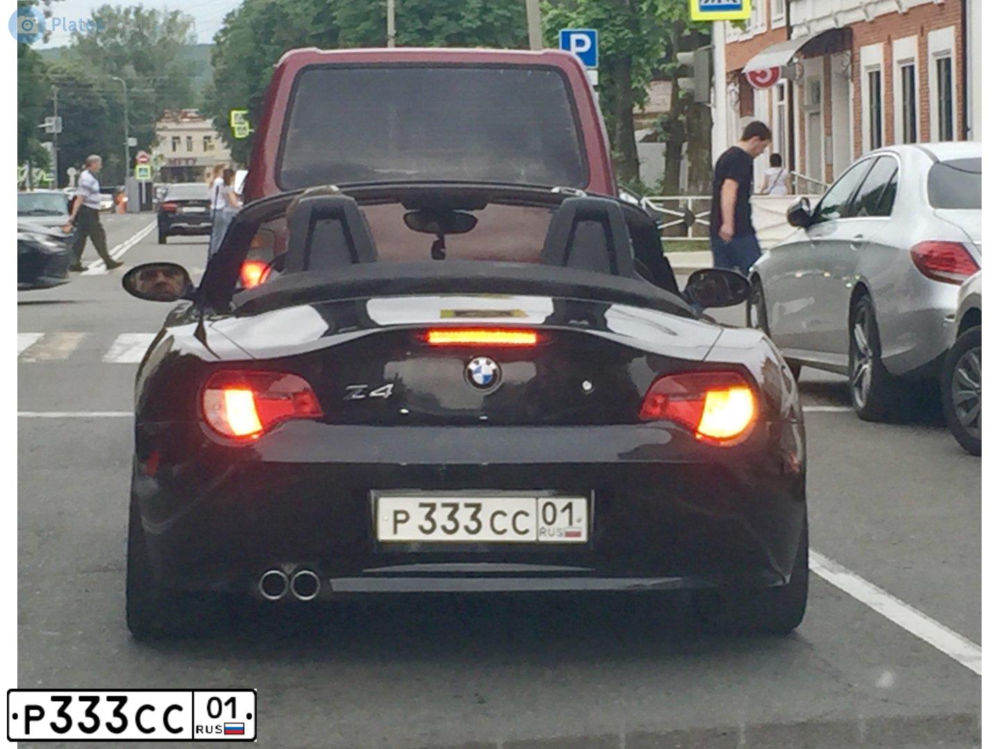 Фото автомобиля BMW X5, 2007 — госномер Р333СС01. Цвет: ЧЕРНЫЙ