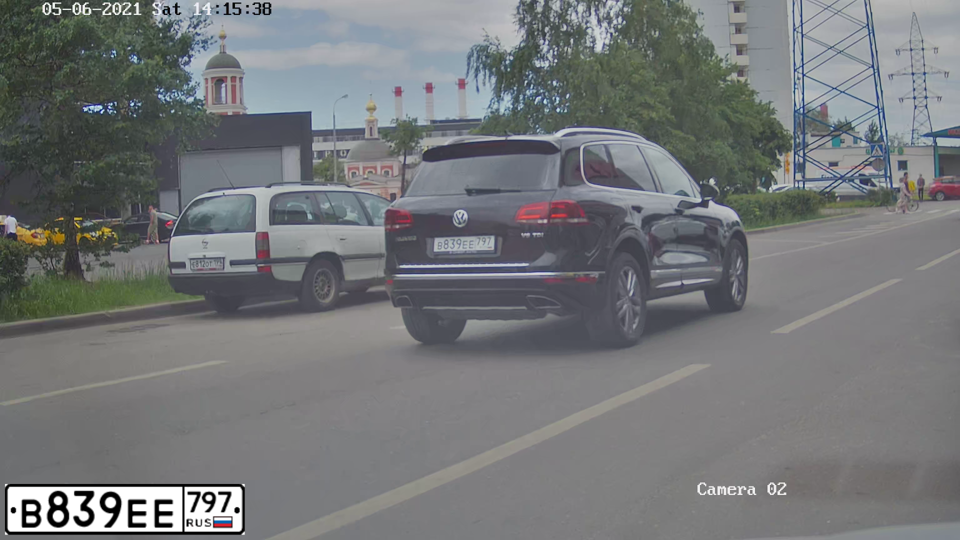 Фото автомобиля VOLKSWAGEN TOUAREG, 2016 — госномер В839ЕЕ797. Цвет: ЧЕРНЫЙ