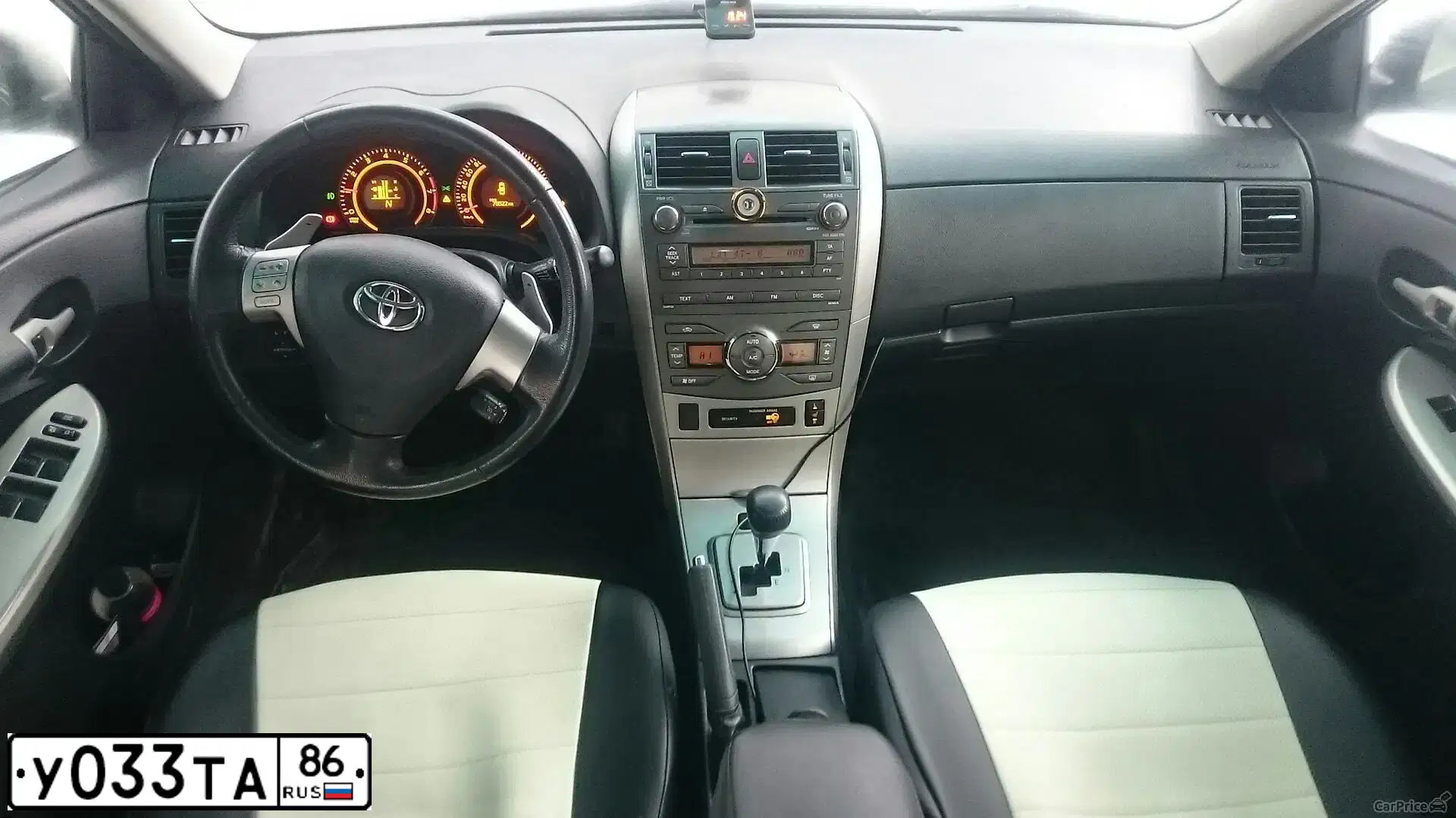 Фото автомобиля TOYOTA COROLLA, 2008 — госномер У093ОК102. Цвет: ЧЕРНЫЙ