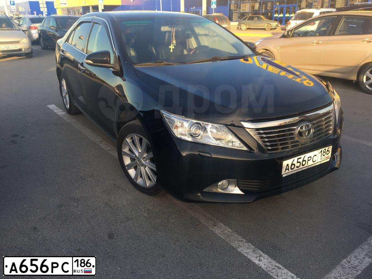Фото автомобиля TOYOTA CAMRY, 2011 — госномер А656РС186. Цвет: ЧЕРНЫЙ