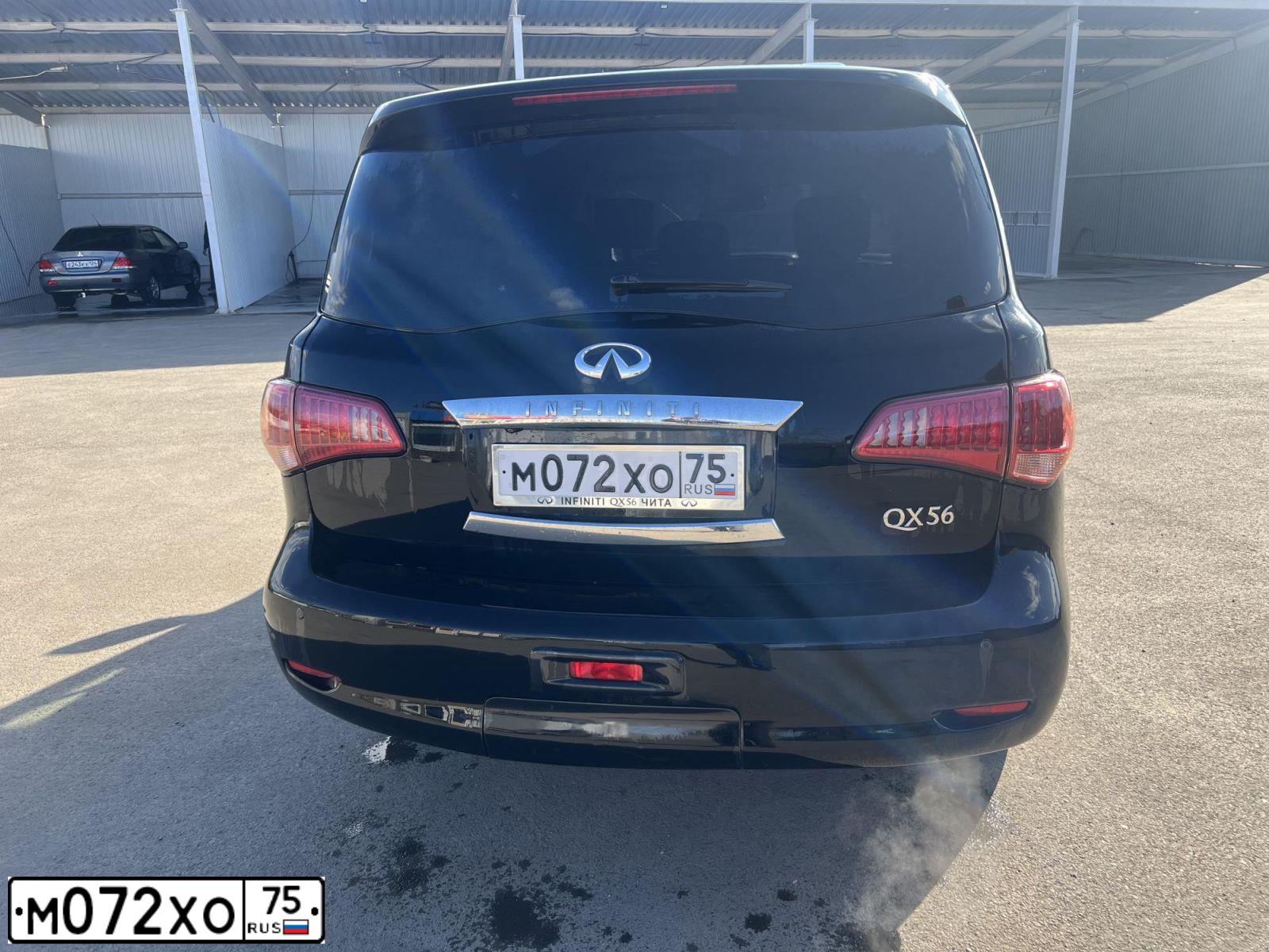 Фото автомобиля INFINITI QX80 /QX56/, 2011 — госномер Е191ОВ45. Цвет: ЧЕРНЫЙ