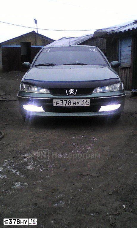 Фото автомобиля PEUGEOT 406, 2000 — госномер Е378НУ13. Цвет: СВЕТЛО-ЗЕЛЕНЫЙ