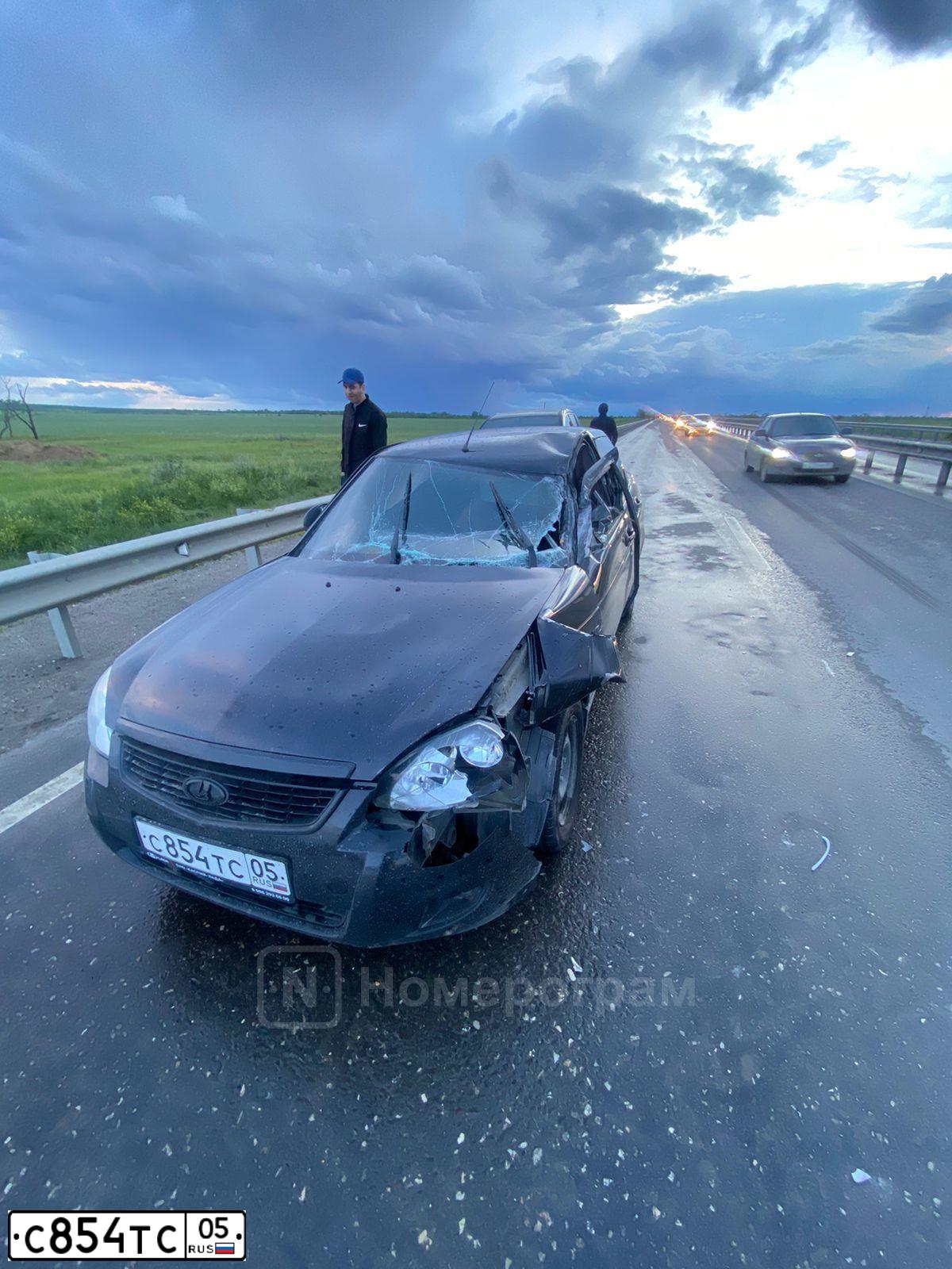 Фото автомобиля LADA 2170 PRIORA, 2015 — госномер С854ТС05. Цвет: ЧЕРНЫЙ