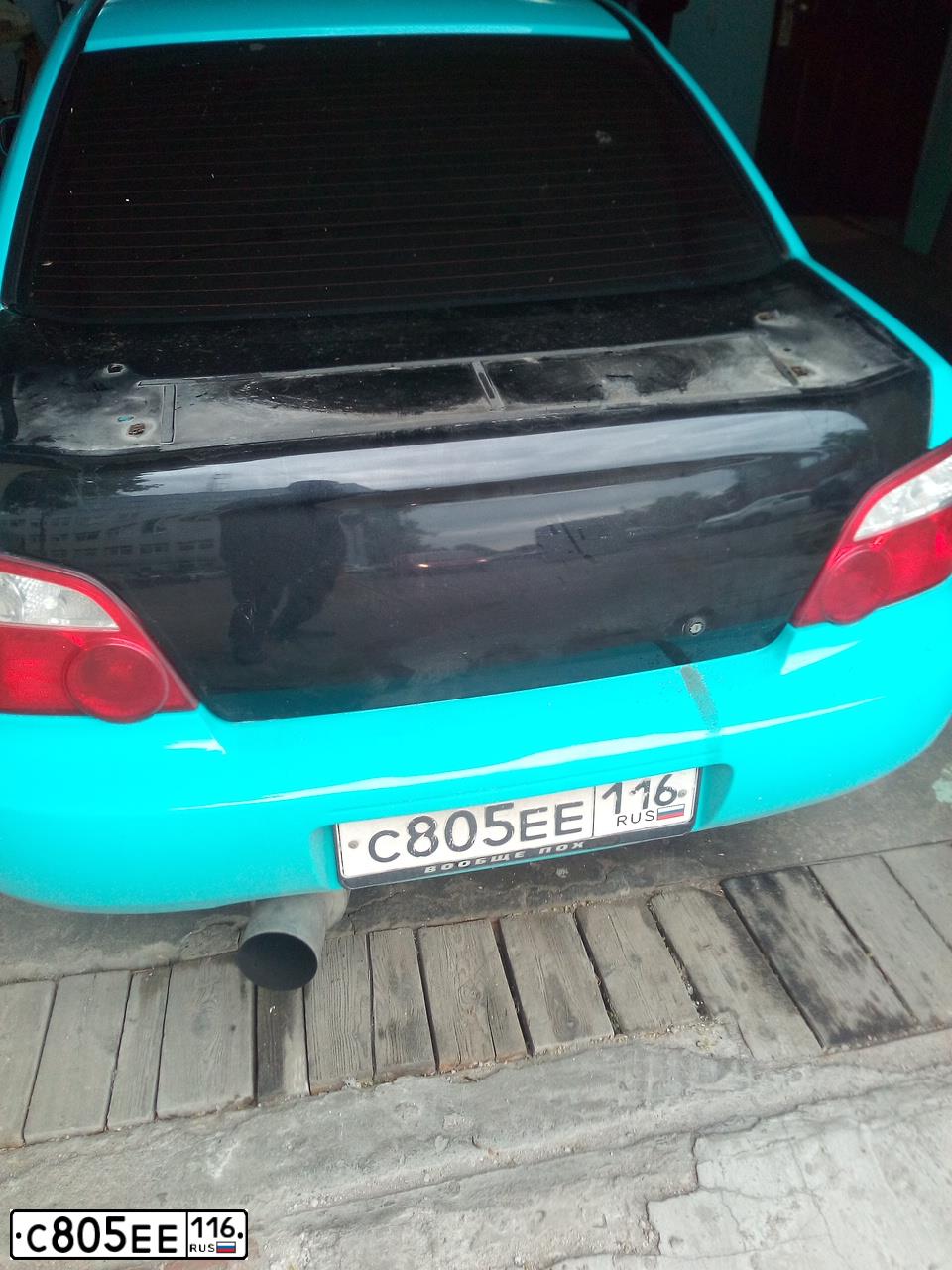 Фото автомобиля SUBARU IMPREZA, 2002 — госномер С498РР39. Цвет: ЗЕЛЕНО-СЕРЫЙ