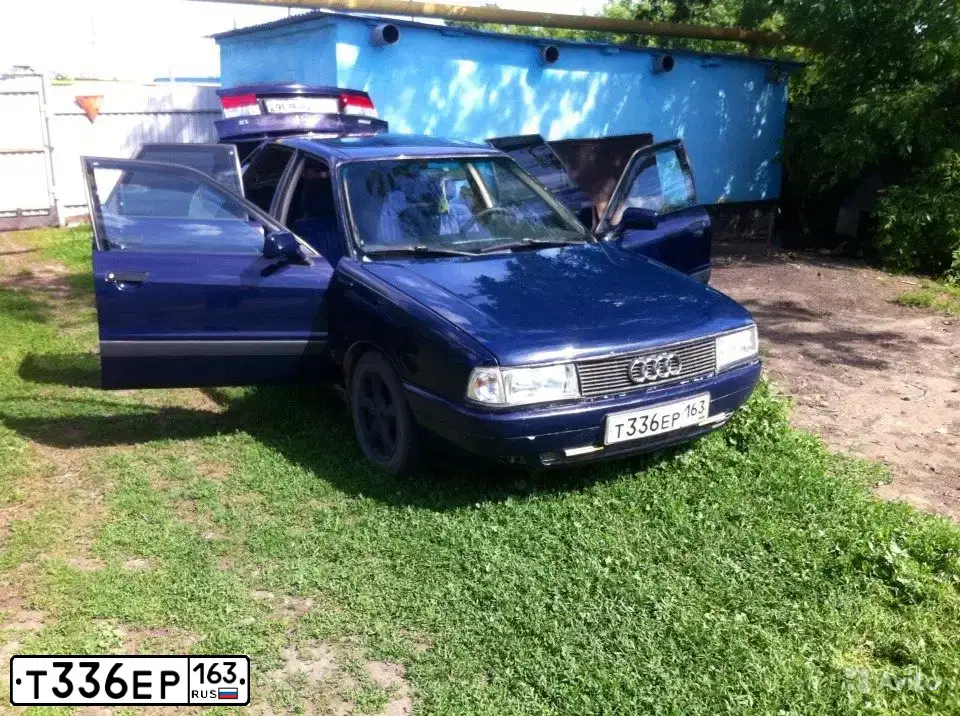 Фото автомобиля AUDI 80, 1987 — госномер Т336ЕР163. Цвет: ТЕМНО-СИНИЙ