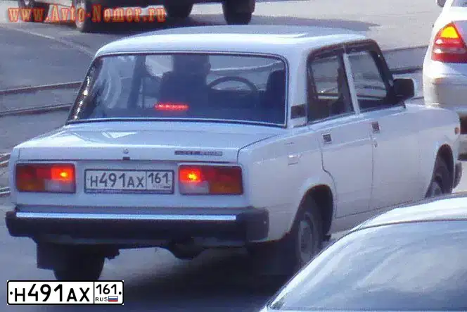 Фото автомобиля LADA 2107, 2008 — госномер Н491АХ161. Цвет: БЕЛЫЙ