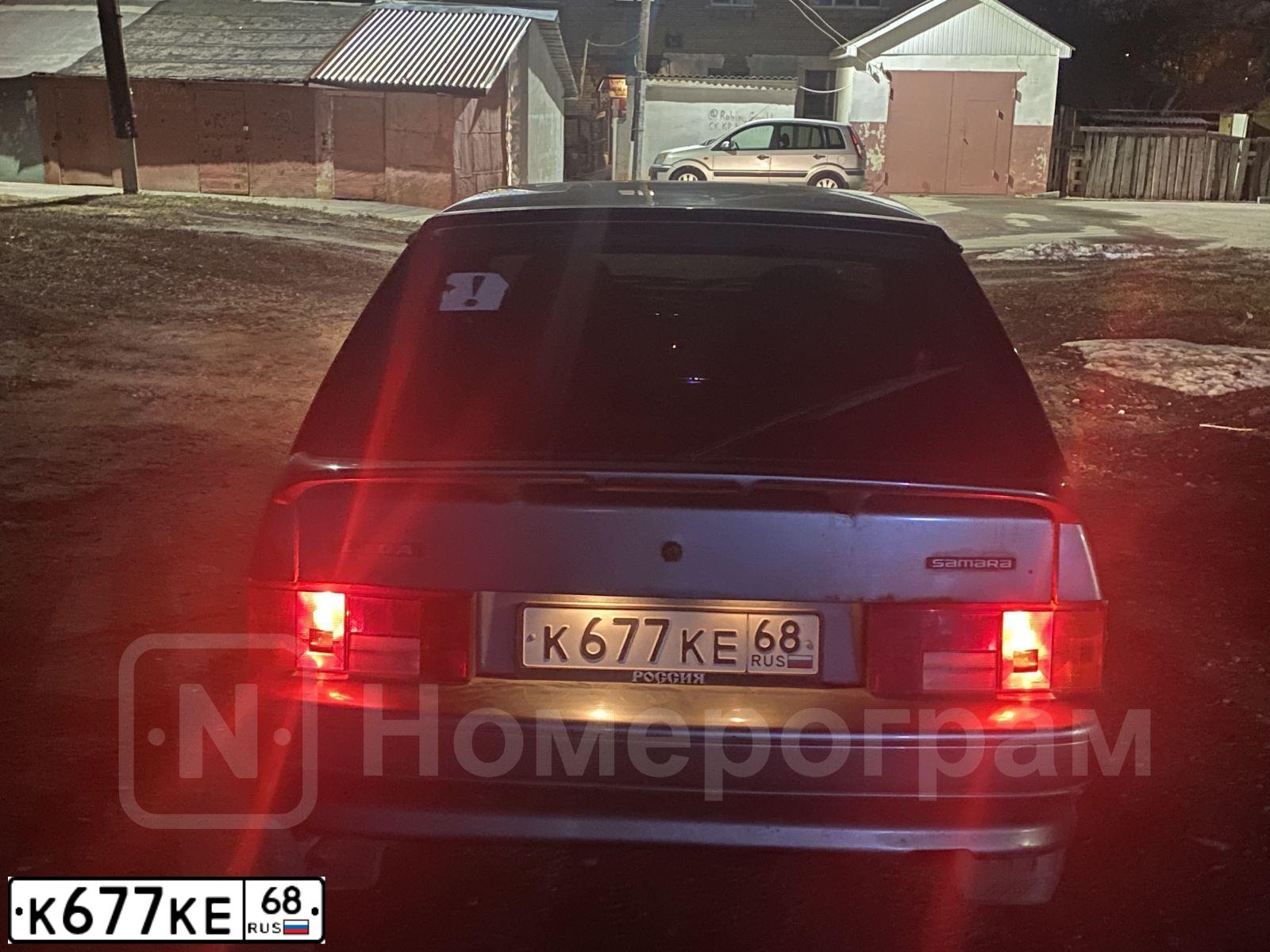 Фото автомобиля LADA 2114 SAMARA, 2011 — госномер К677КЕ68. Цвет: СРЕДНИЙ СЕРО-ЗЕЛЕНЫЙ МЕТАЛЛ