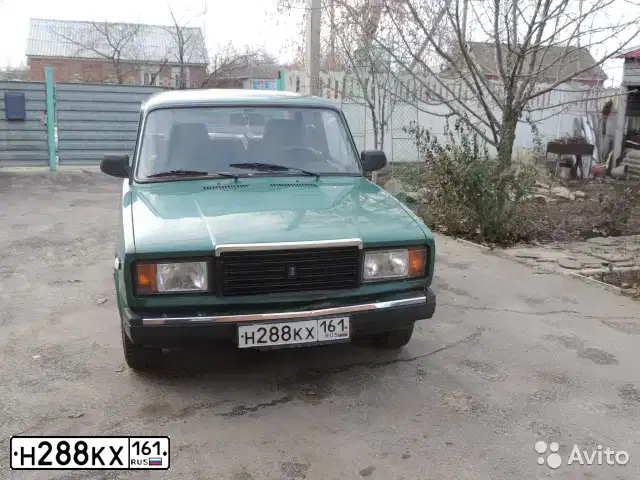 Фото автомобиля LADA 2107, 2005 — госномер Т010ОВ61. Цвет: ЗЕЛЕНЫЙ