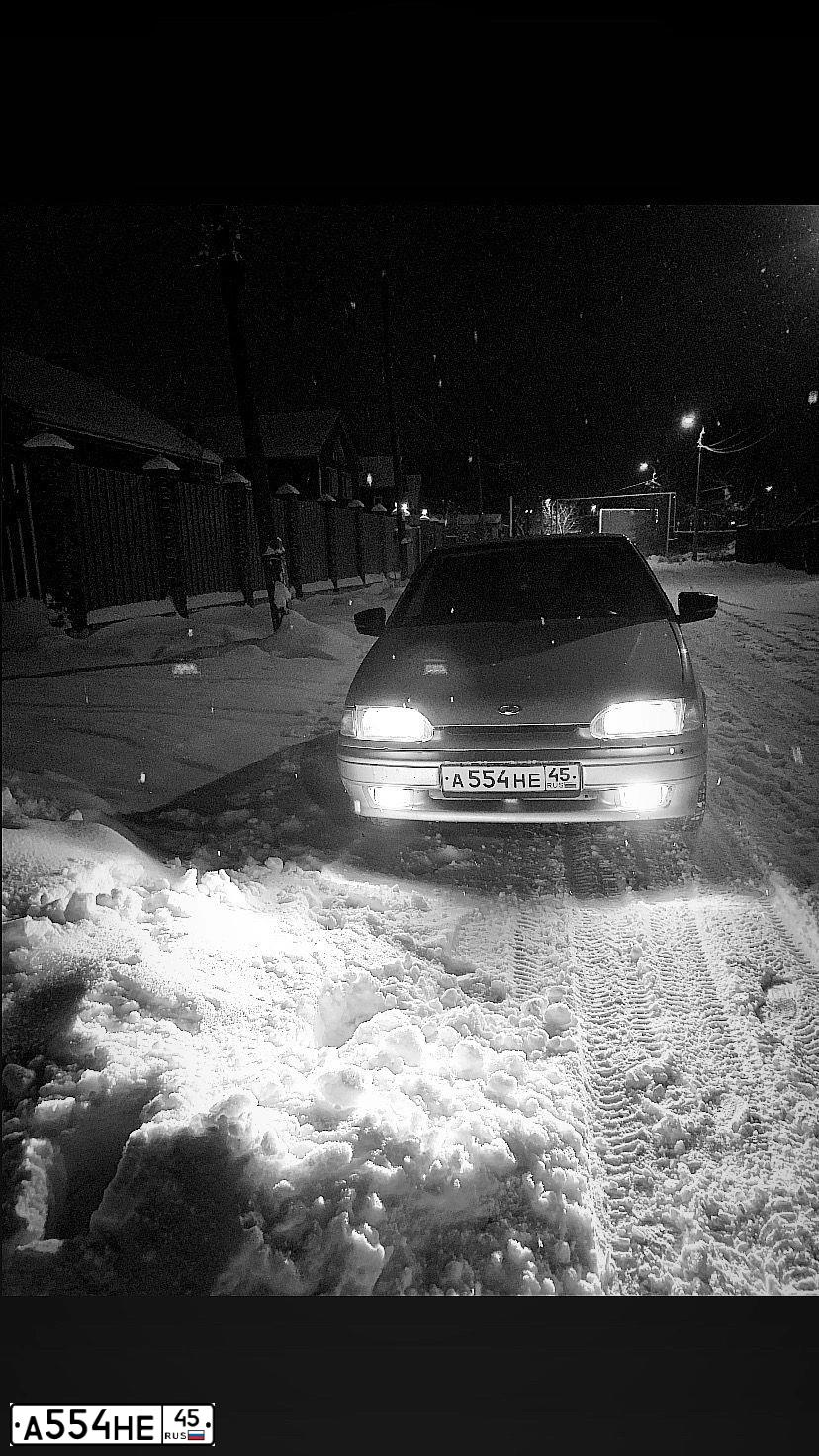 Фото автомобиля LADA 2113 SAMARA, 2005 — госномер А554НЕ45. Цвет: СЕРЕБРИСТО-БЕЖЕВЫЙ