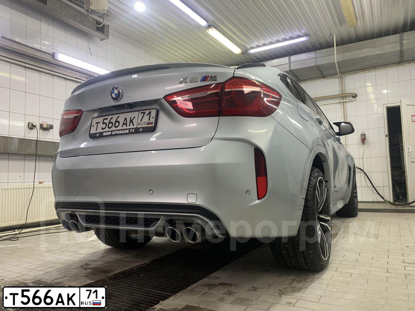 Фото автомобиля BMW X6M, 2016 — госномер Т566АК71. Цвет: СЕРЕБРИСТЫЙ