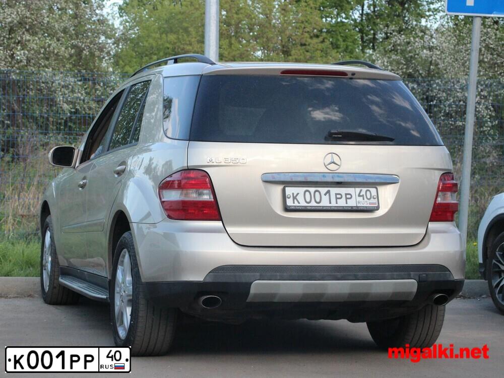 Фото автомобиля MERCEDES M-KLASSE, 2006 — госномер К001РР40. Цвет: ЗОЛОТИСТЫЙ