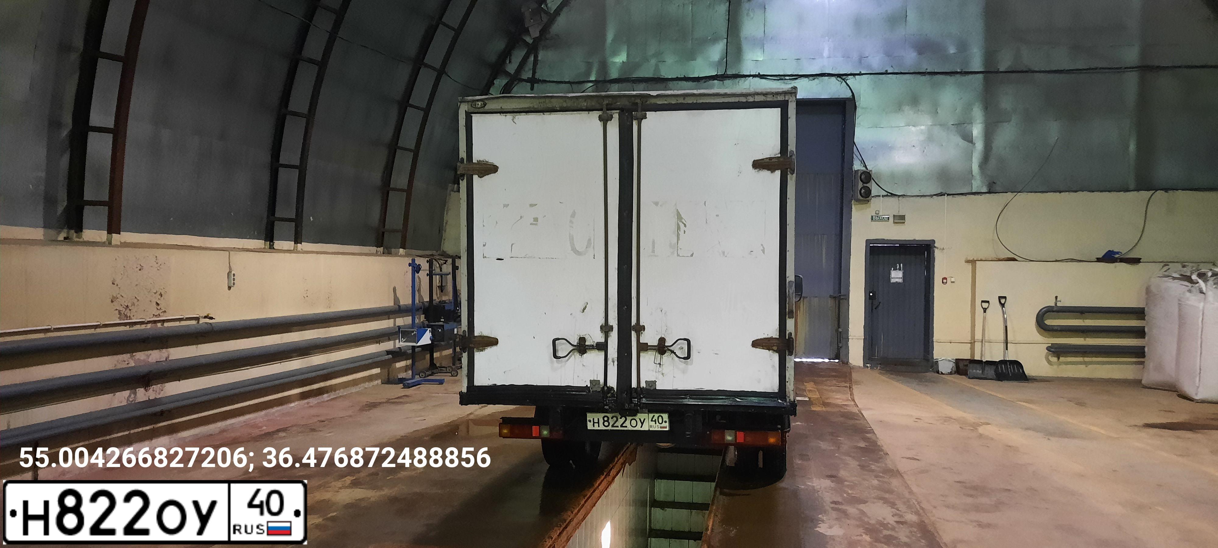 Фото автомобиля GAZ 3302 EL, 2008 — госномер Н822ОУ40. Цвет: СИНЕ-СИРЕНЕВЫЙ