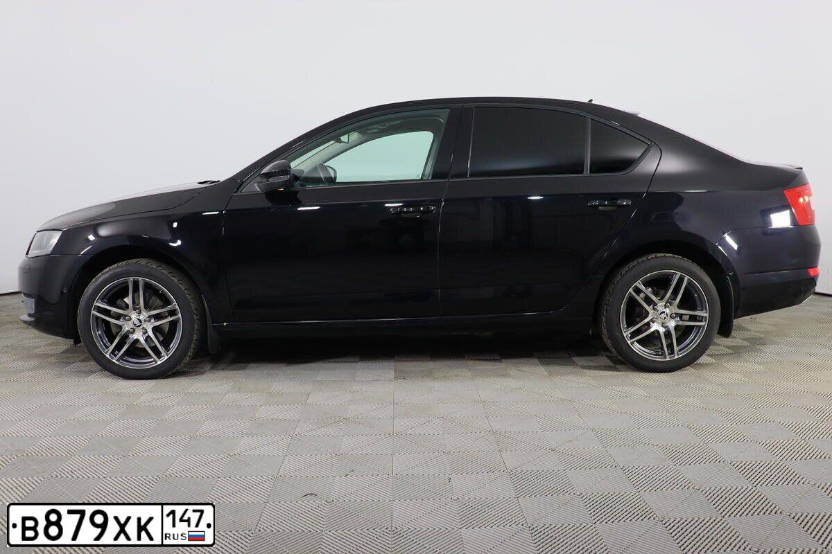 Фото автомобиля SKODA OCTAVIA, 2015 — госномер В879ХК147. Цвет: ЧЕРНЫЙ