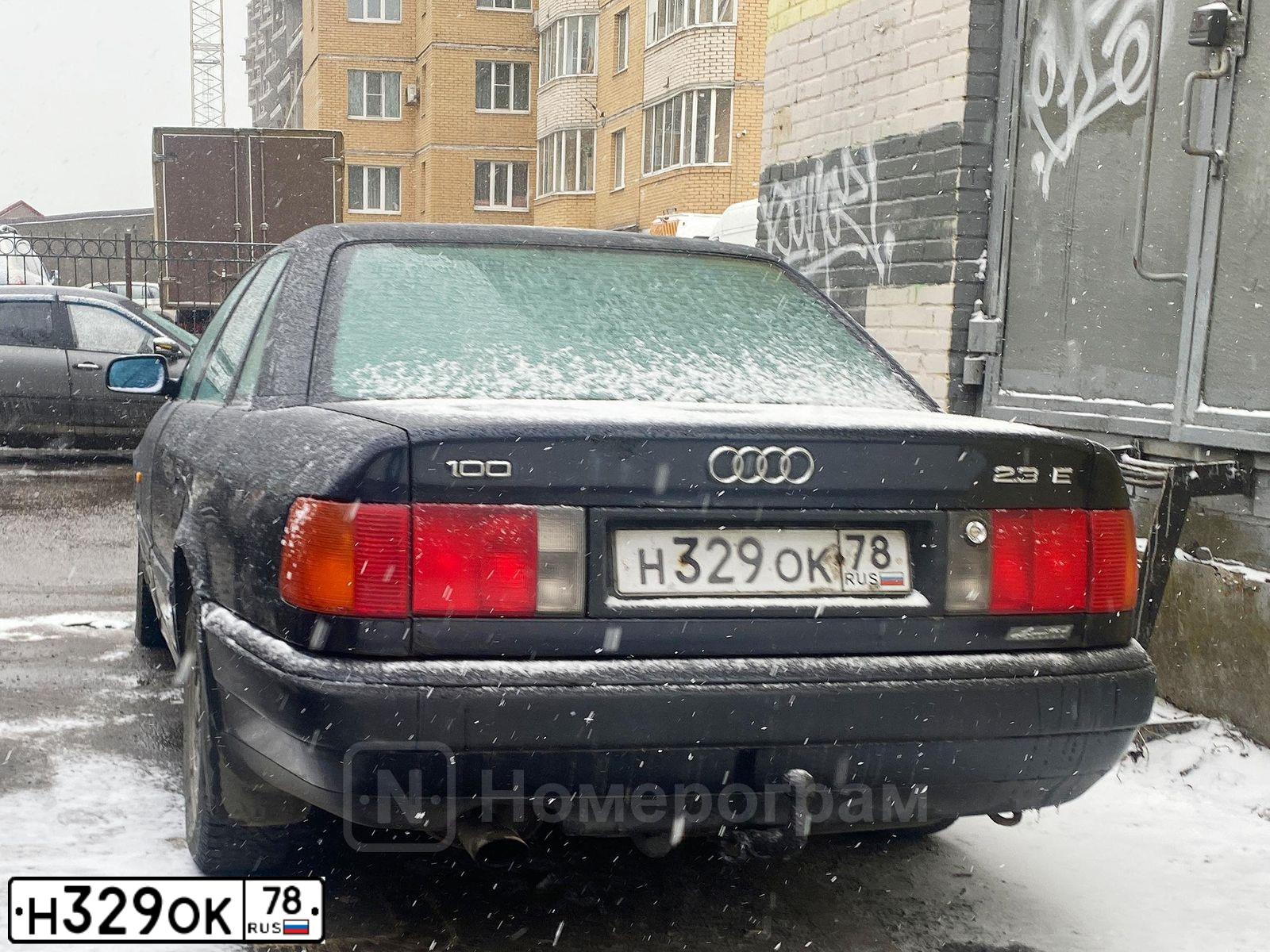 Фото автомобиля AUDI 100, 1994 — госномер Н329ОК78. Цвет: СИНИЙ
