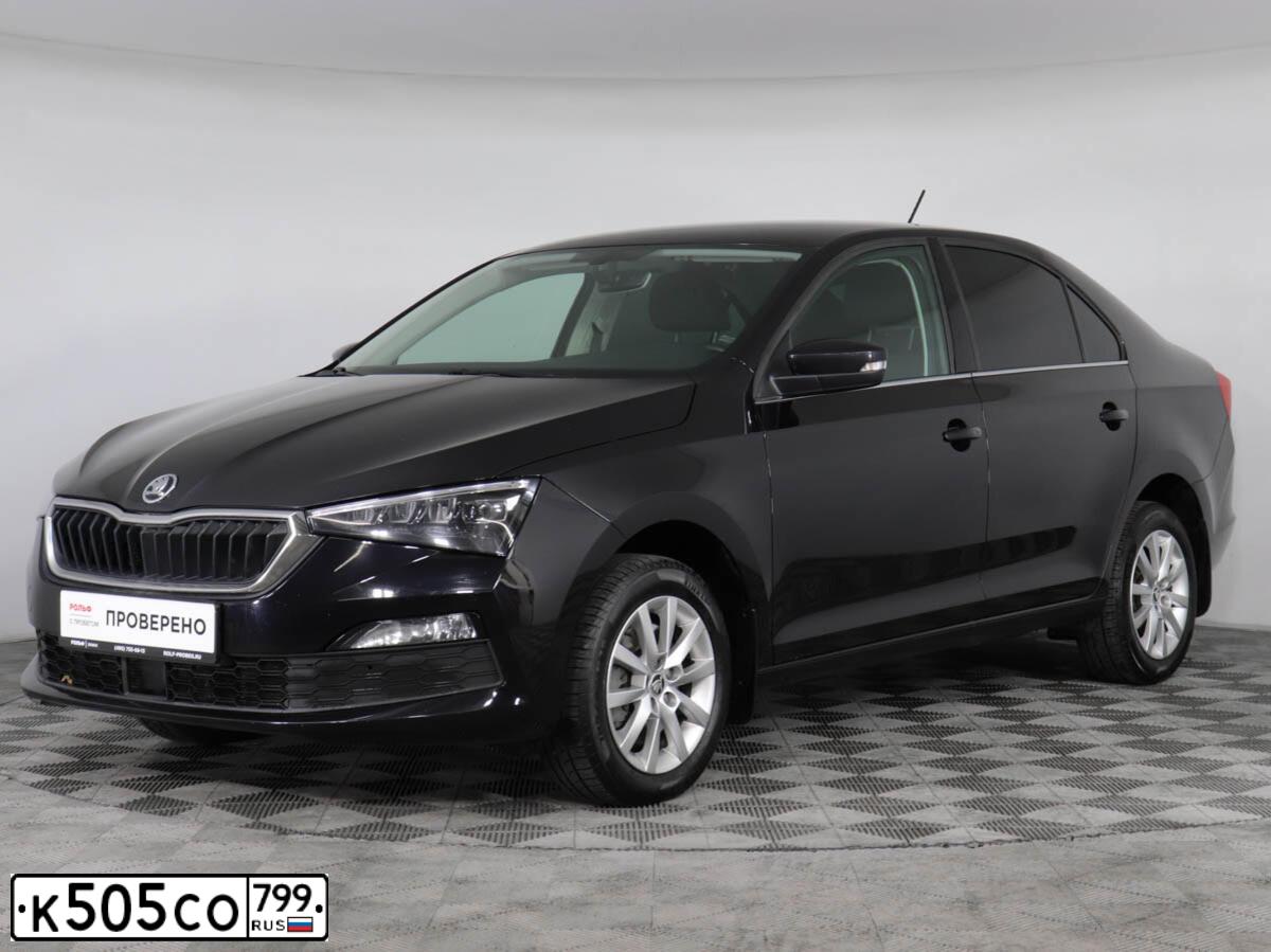Фото автомобиля SKODA RAPID, 2020 — госномер О155УЕ69. Цвет: ЧЕРНЫЙ