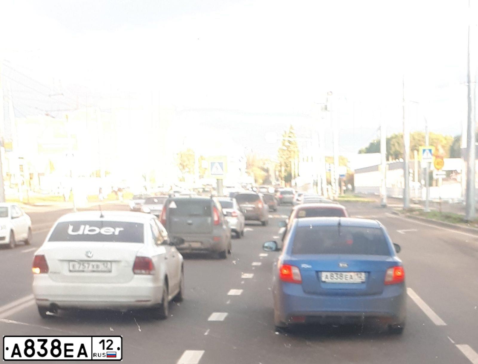 Фото автомобиля KIA RIO, 2010 — госномер А838ЕА12. Цвет: синий