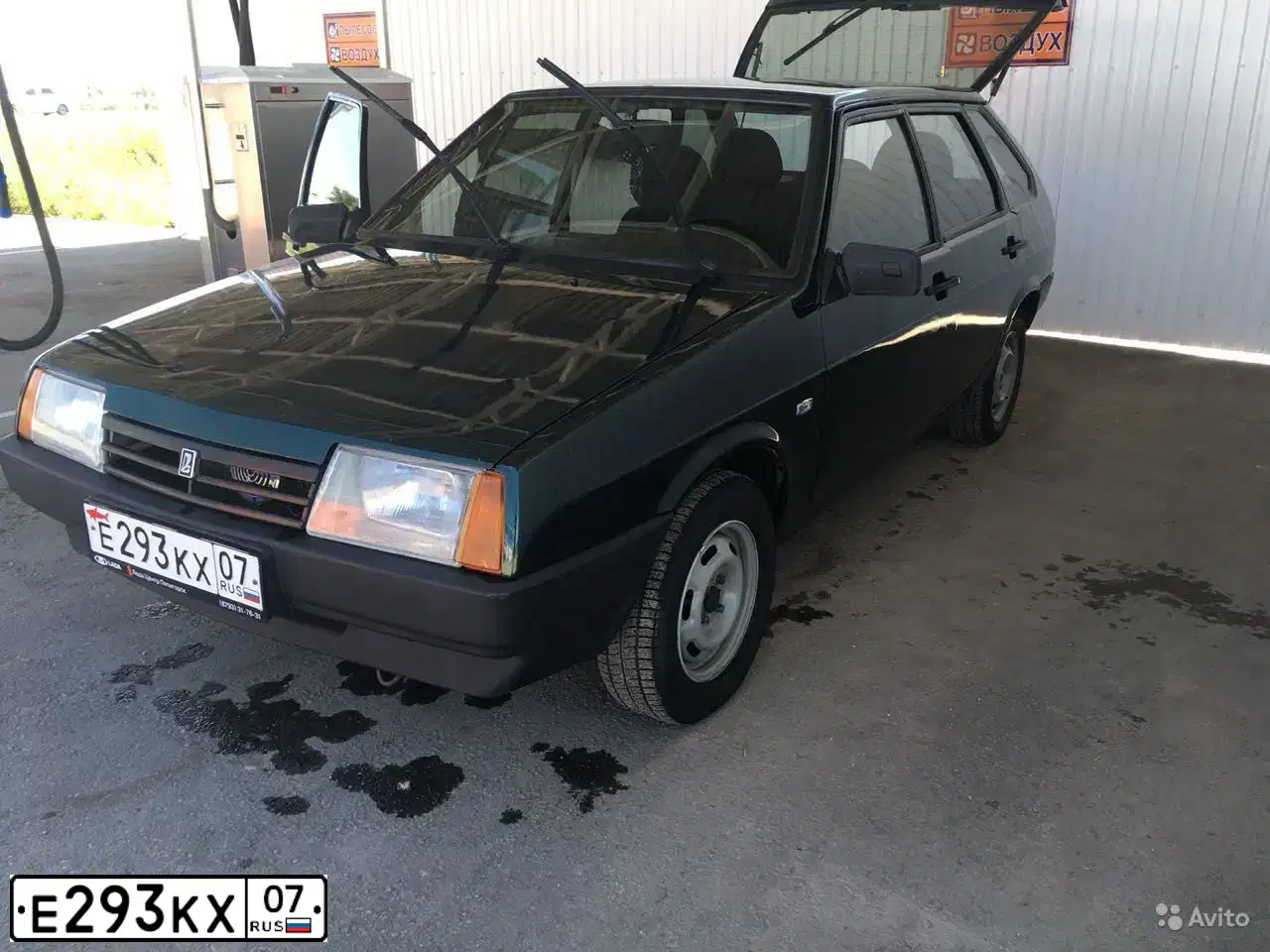 Фото автомобиля LADA 2109 SAMARA, 2004 — госномер А538КХ07. Цвет: Темно-зеленый