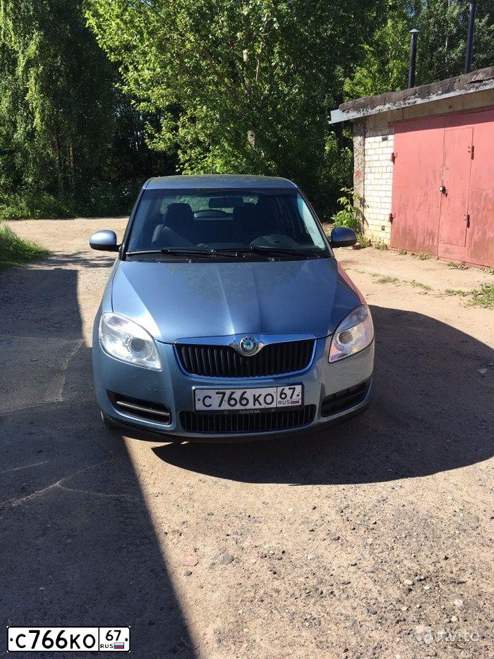 Фото автомобиля SKODA FABIA, 2008 — госномер С766КО57. Цвет: СЕРО-ГОЛУБОЙ
