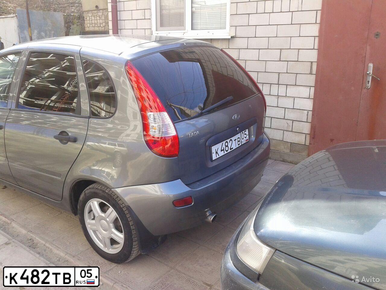 Фото автомобиля LADA 1119 KALINA, 2010 — госномер К482ТВ05. Цвет: Темно-серый металлик