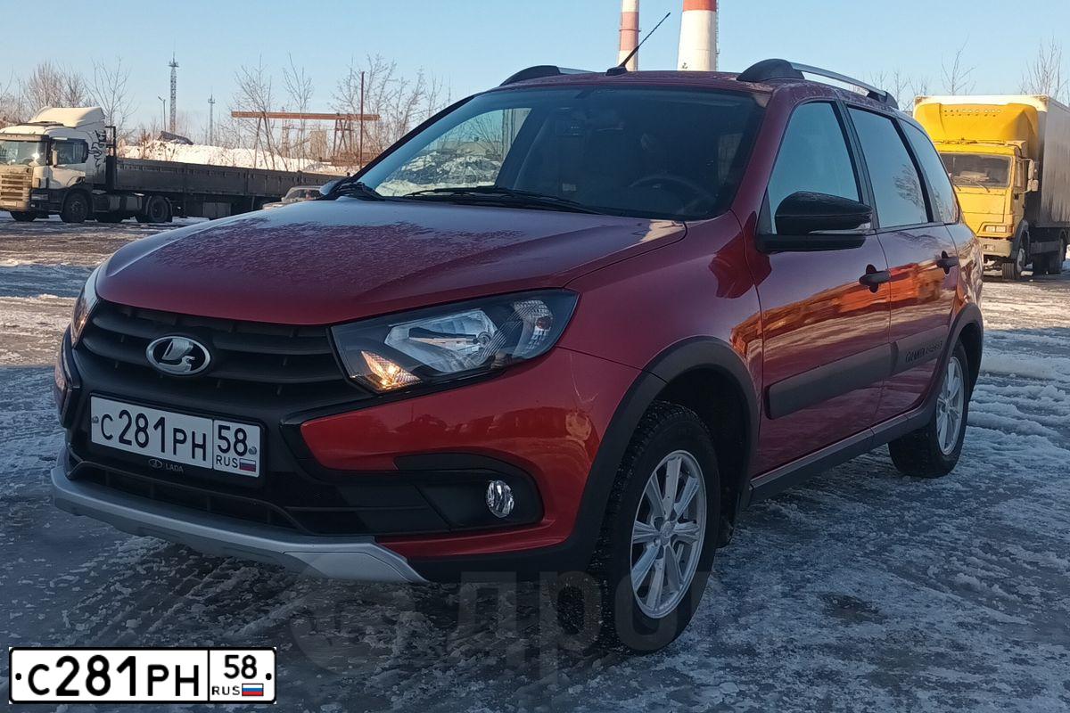 Фото автомобиля LADA GRANTA, 2022 — госномер С332ВТ68. Цвет: Красный