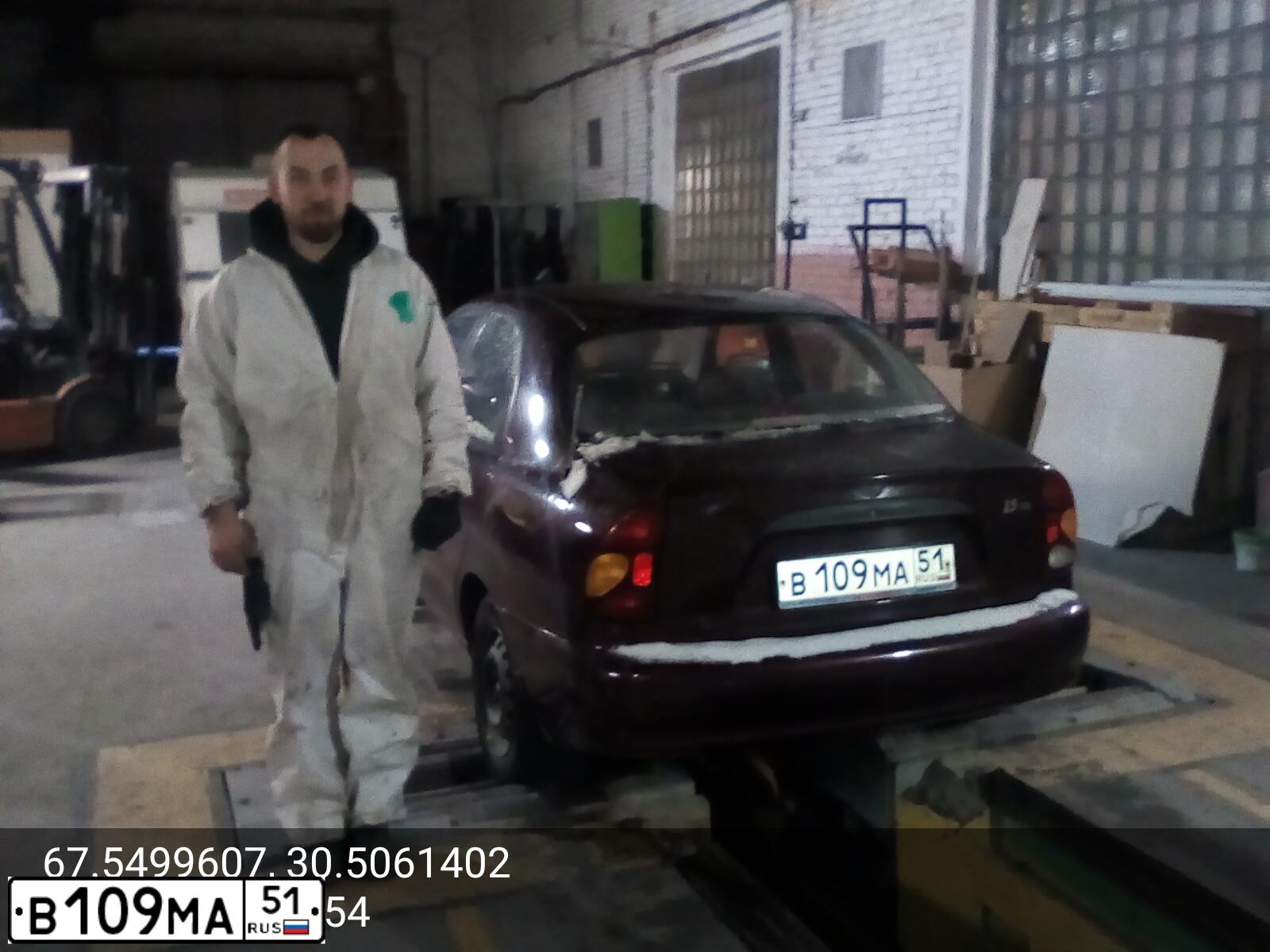 Фото автомобиля ZAZ CHANCE, 2010 — госномер В109МА51. Цвет: БОРДОВЫЙ