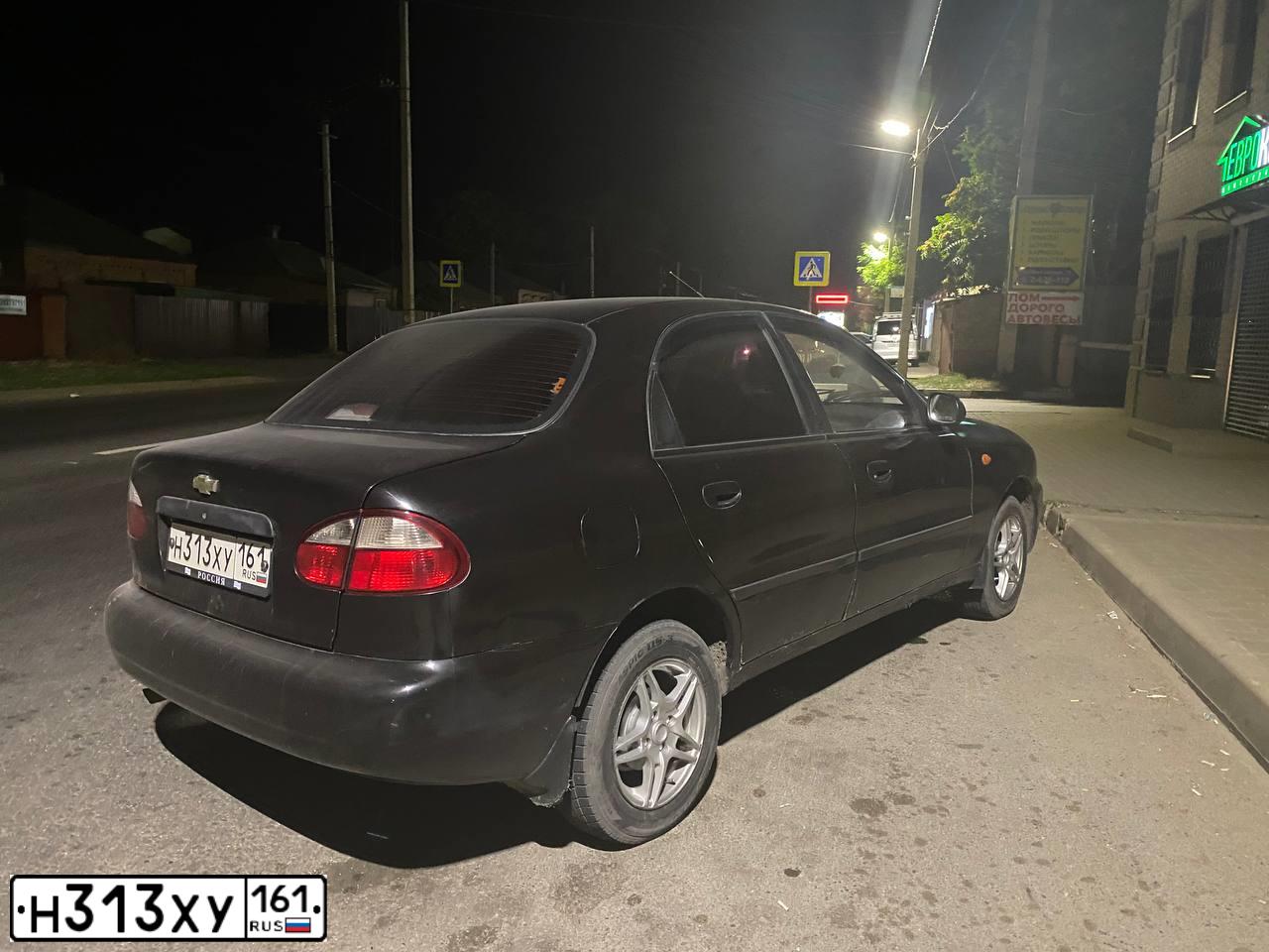 Фото автомобиля ZAZ SENS, 2007 — госномер Н313ХУ161. Цвет: ЧЕРНЫЙ