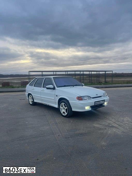Фото автомобиля LADA 2114 SAMARA, 2012 — госномер В603ЕХ159. Цвет: Белый