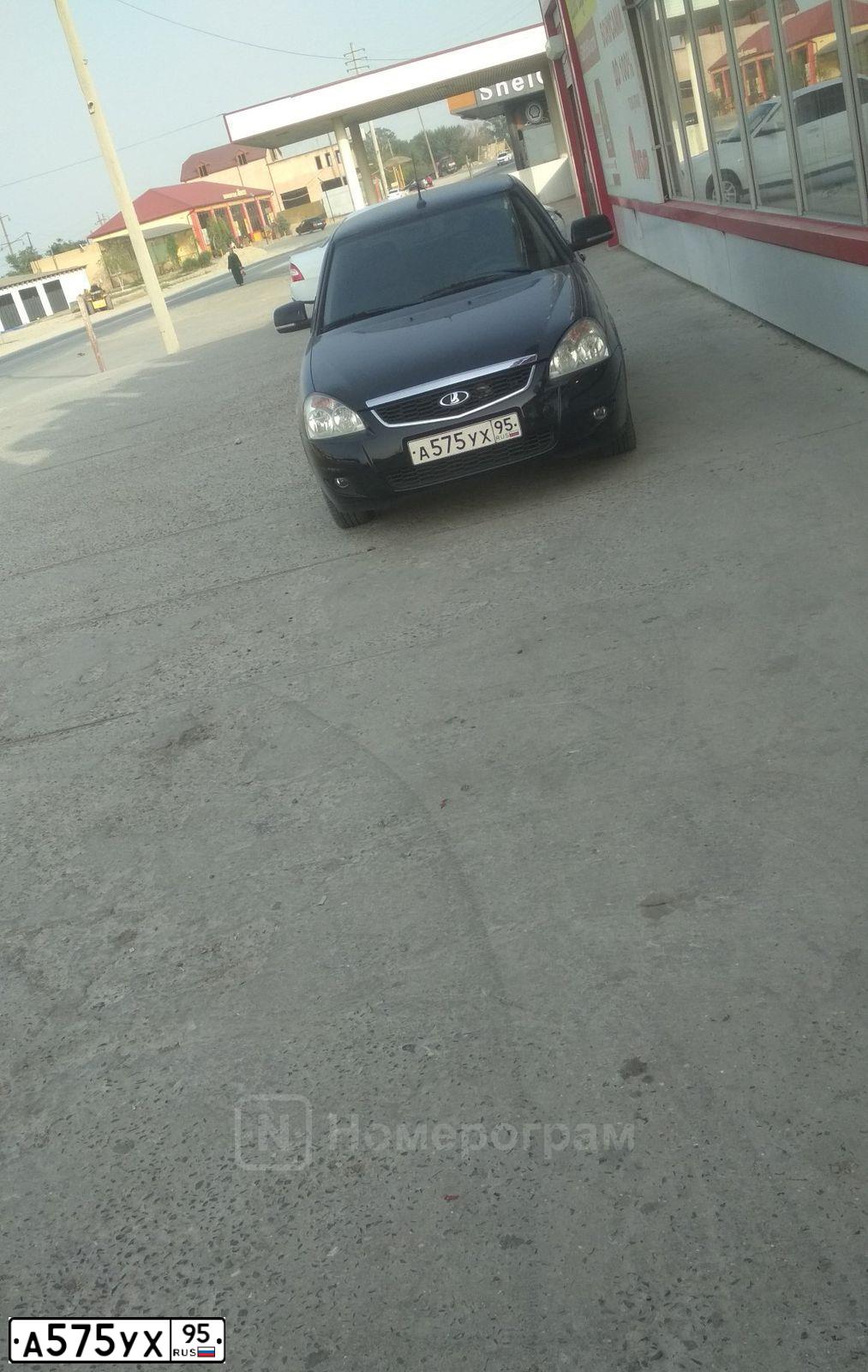 Фото автомобиля LADA 2170 PRIORA, 2012 — госномер А575УХ95. Цвет: Сине-Черный
