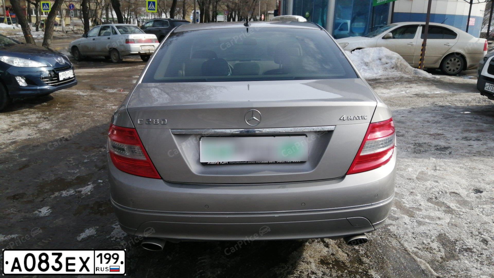 Фото автомобиля MERCEDES C-KLASSE, 2008 — госномер А083ЕХ199. Цвет: СЕРО-БЕЖЕВЫЙ