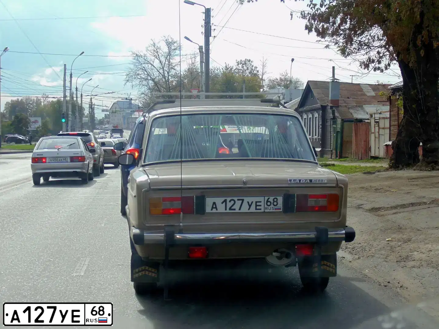 Фото автомобиля LADA 2106, 1990 — госномер А127УЕ68. Цвет: ТЕМНО-БЕЖЕВЫЙ