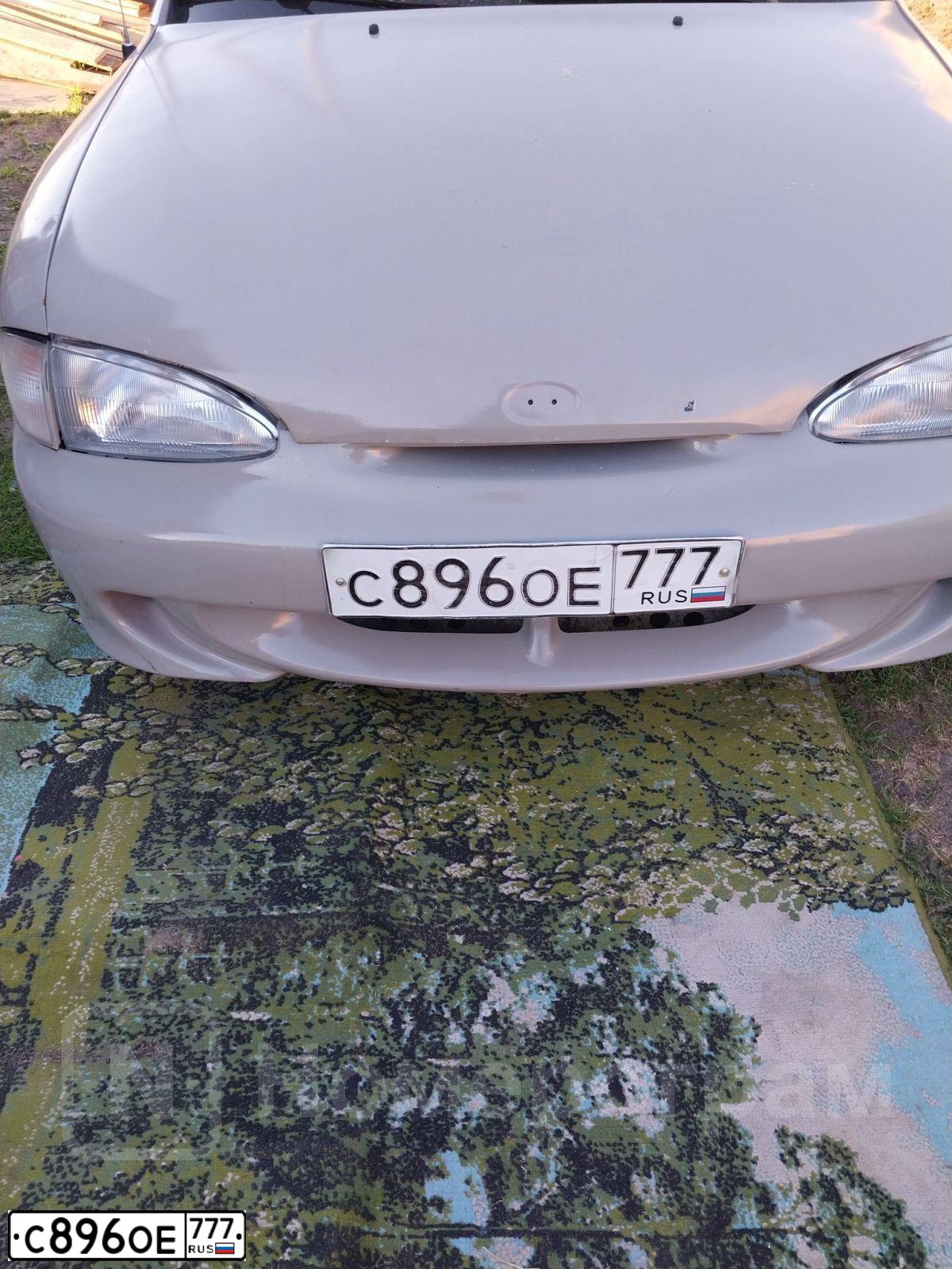 Фото автомобиля HYUNDAI ACCENT, 1996 — госномер С896ОЕ777. Цвет: Серебристый