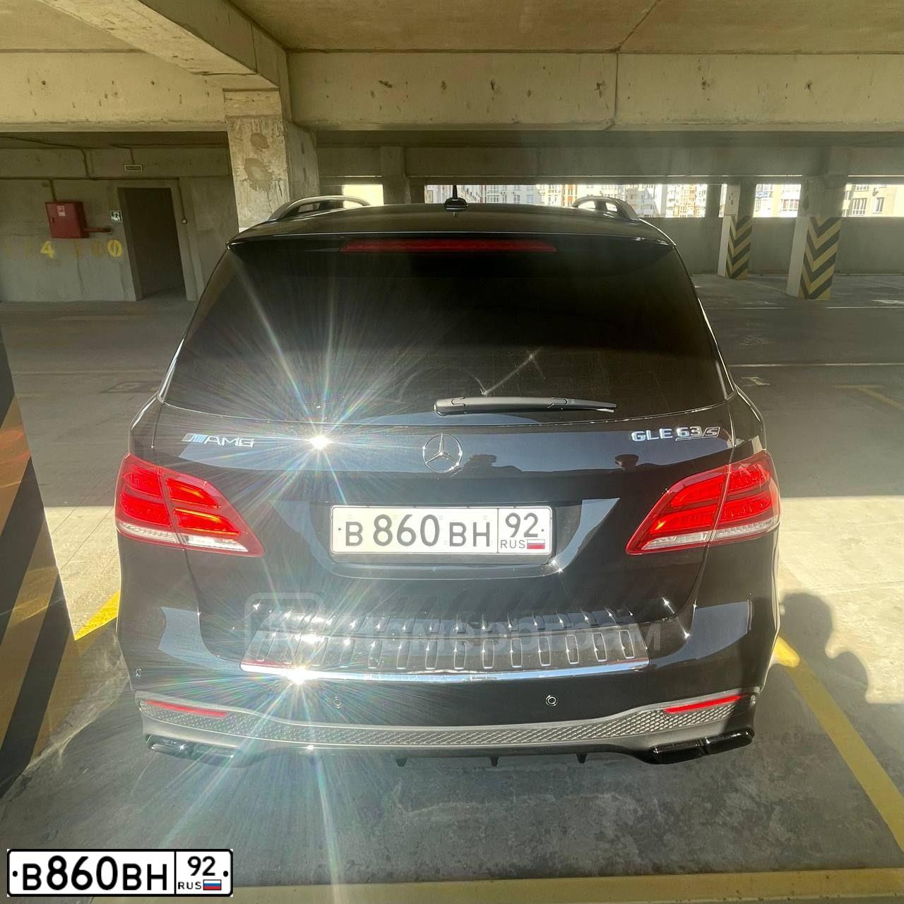 Фото автомобиля MERCEDES M-KLASSE, 2012 — госномер В860ВН92. Цвет: ЧЕРНЫЙ
