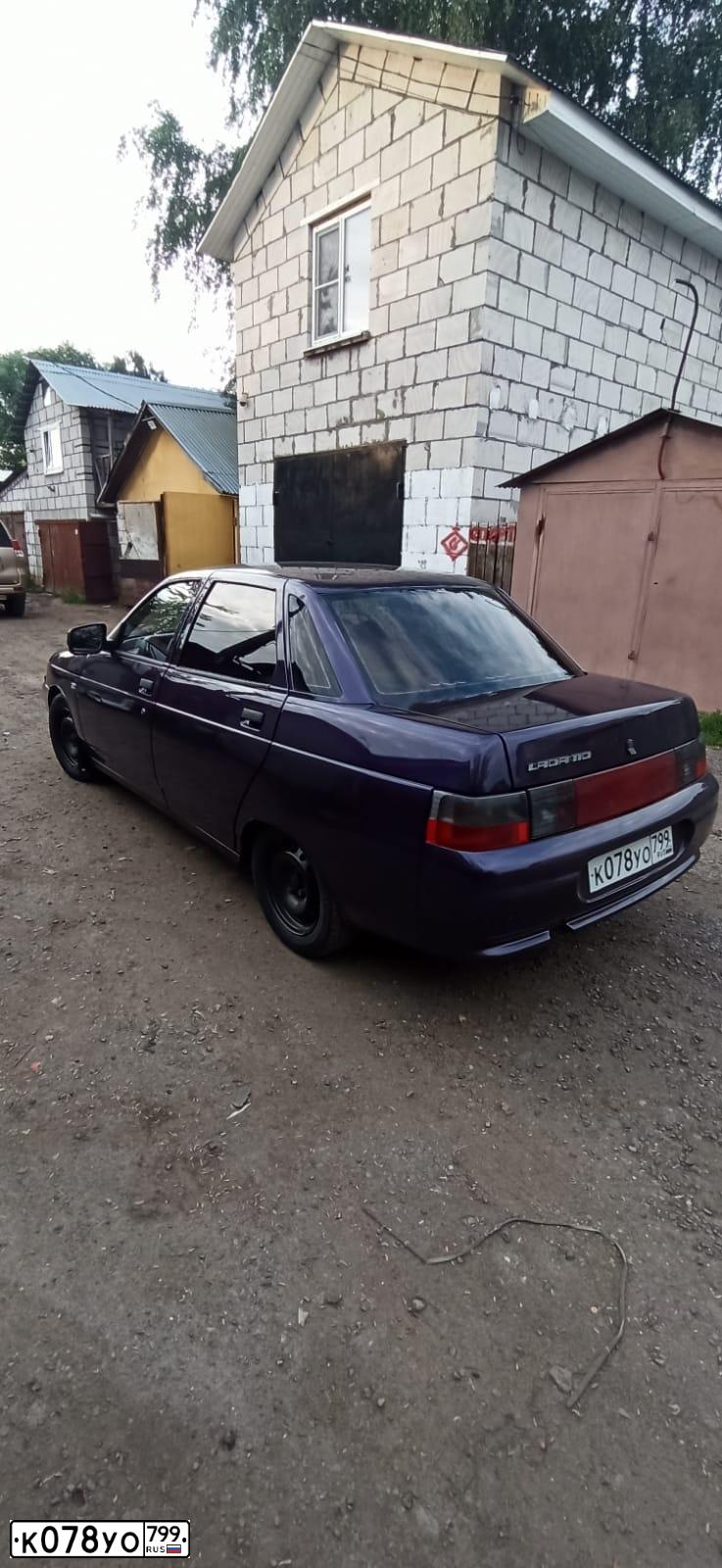 Фото автомобиля LADA 2110, 2002 — госномер К078УО799. Цвет: ТЕМНО-ФИОЛЕТОВЫЙ