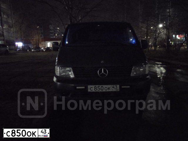 Фото автомобиля MERCEDES VITO, 1997 — госномер С850ОК43. Цвет: ЗЕЛЕНО-ЕЛОВЫЙ