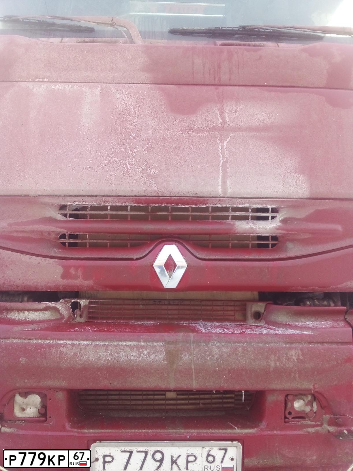 Фото автомобиля RENAULT PREMIUM, 1998 — госномер Р779КР67. Цвет: Красный