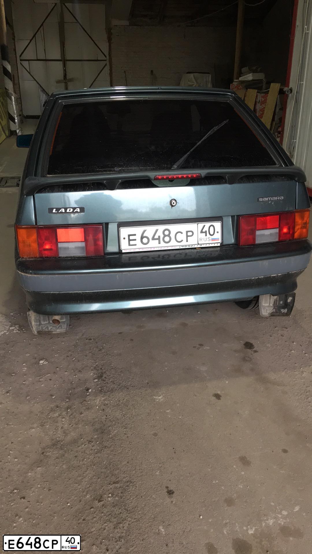 Фото автомобиля LADA 2114 SAMARA, 2007 — госномер Е648СР40. Цвет: Сине-зеленый