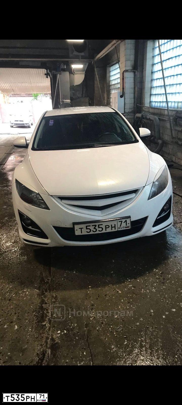 Фото автомобиля MAZDA 3, 2005 — госномер Т535РН71. Цвет: СЕРО-ЗОЛОТИСТЫЙ